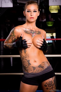 Kleio Valentien With Naked Big Boobs In The Gym 