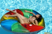 Sheer Bikini and Floating Pinwheel