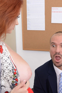 Horny Secretary Lennox Luxe Fucks With Her Boss