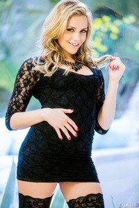 Mia Malkova In Sexy Black Dress