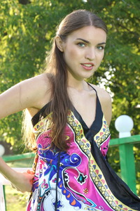 Rina B Flashes Her Hairy Pussy