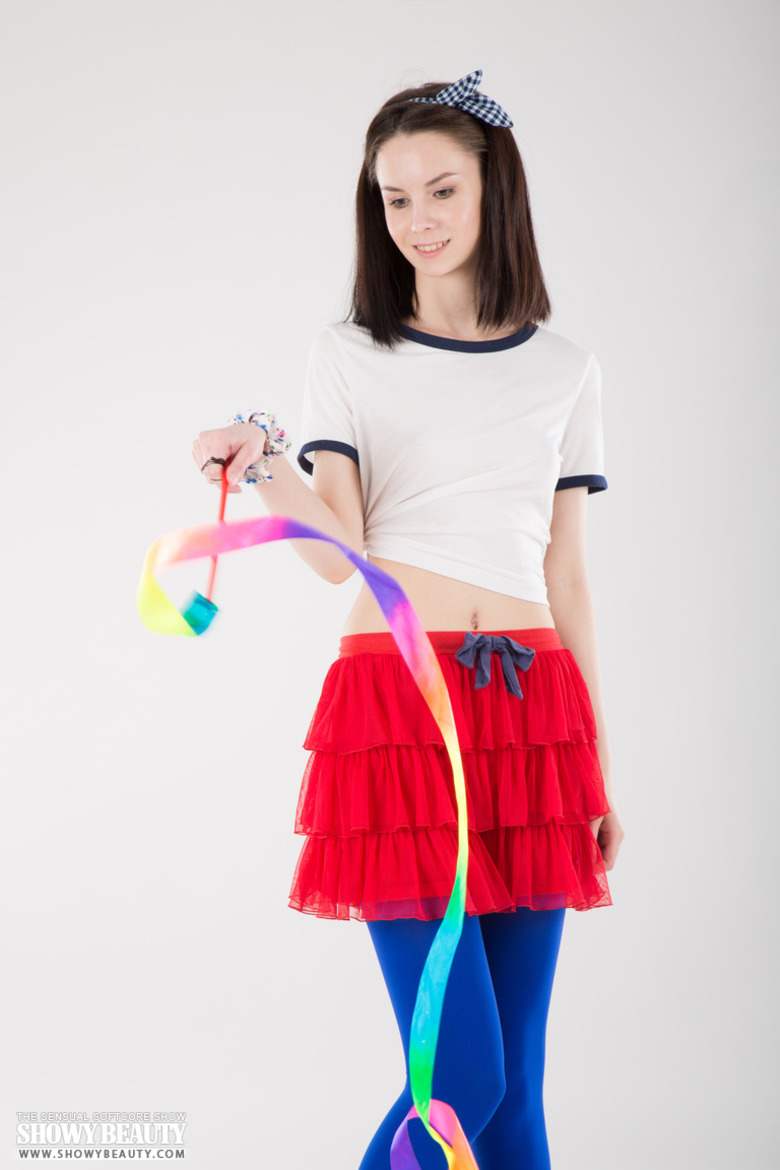 Sexy Skinny Chick Strips To Naked