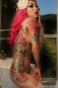Amelia Hot Tattooed Asian