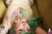 Crazy tattooed teen Paris stripping