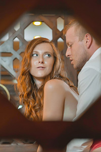 Kinky Auburn Babe Gives Head